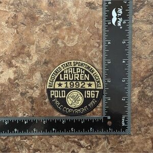 Ralph Lauren Black and Gold Sportsman Patch